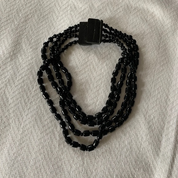 Black Bead Necklace - Picture 4 of 4